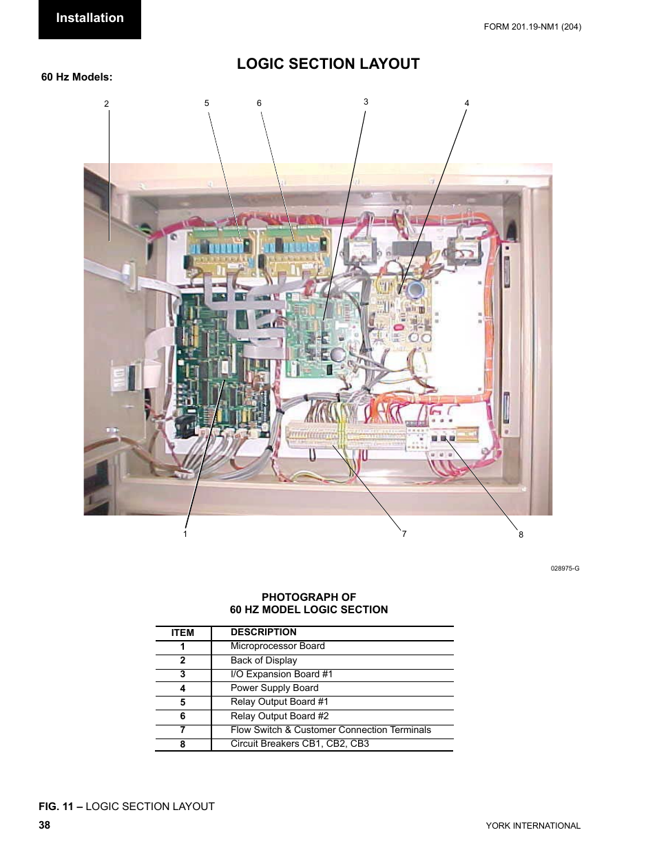 Installation | York YCAS0130 User Manual | Page 38 / 204