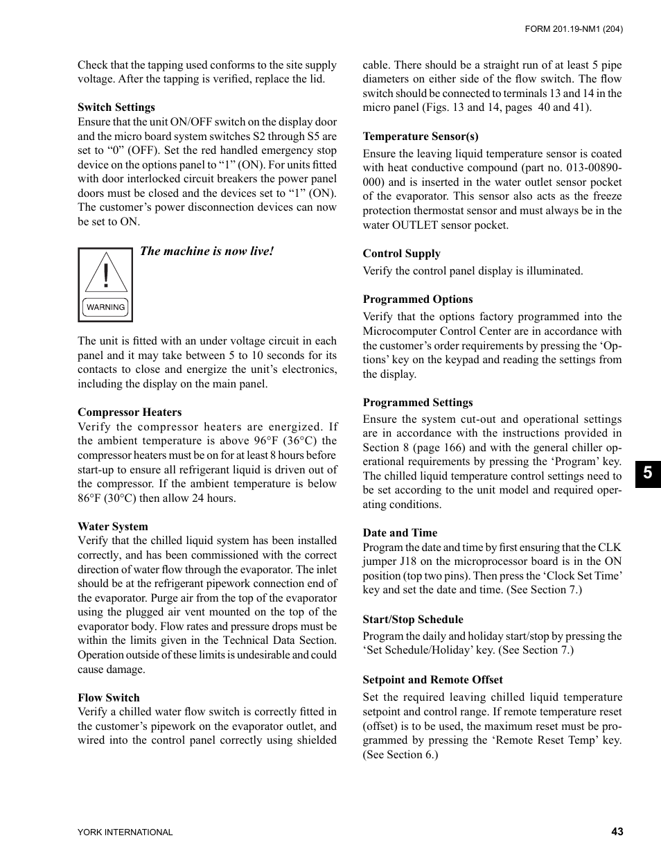 York YCAS0130 User Manual | Page 43 / 204