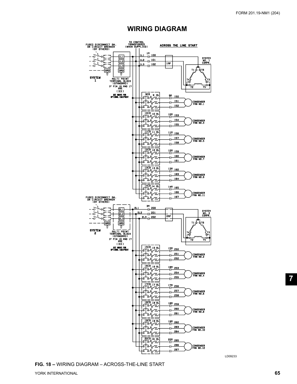 Wiring diagram | York YCAS0130 User Manual | Page 65 / 204