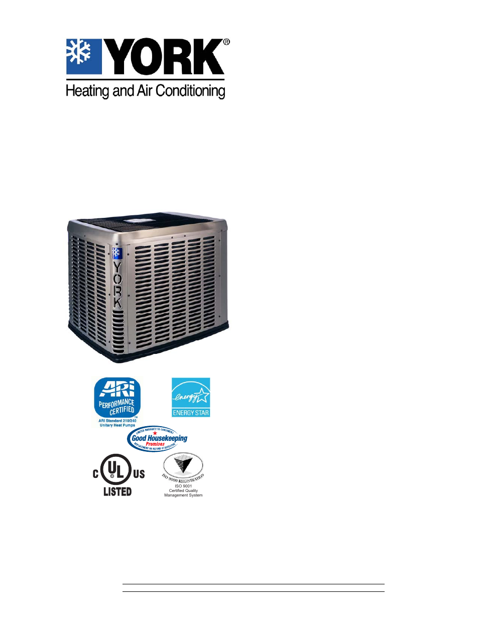 York YZH024 THRU 060 User Manual | 28 pages