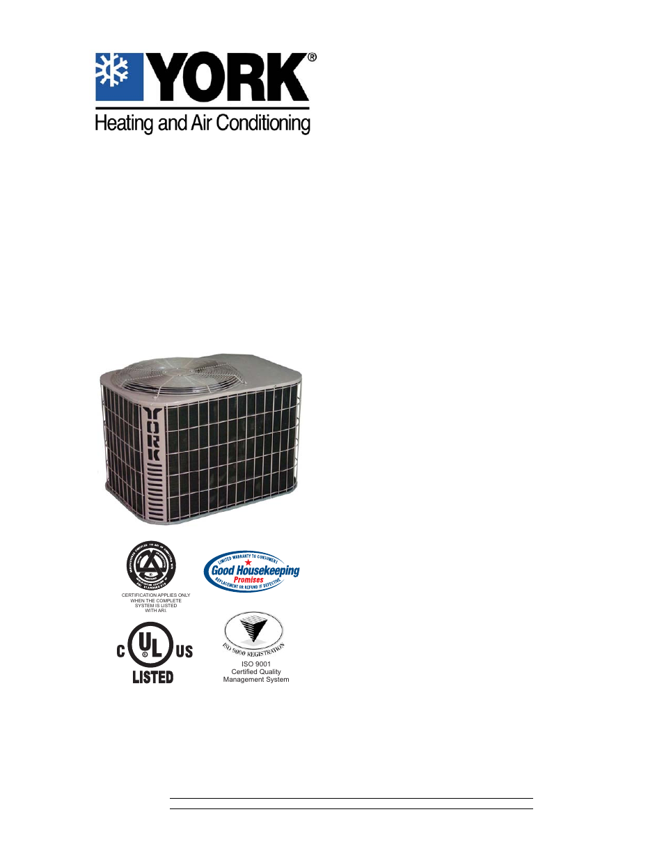 York H*RD018 THRU 060 User Manual | 24 pages