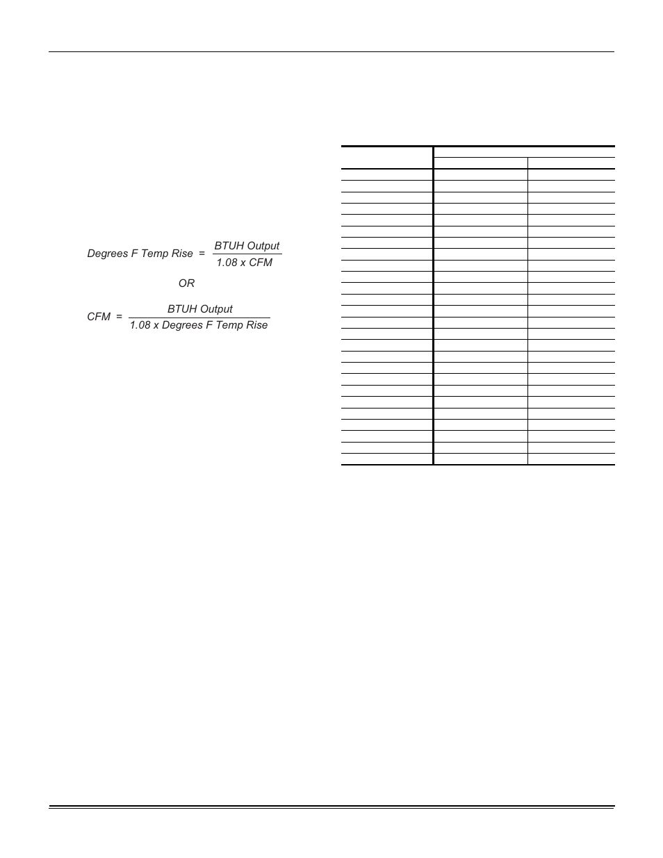 Adjustment of temperature rise, Checking gas heat input, Natural gas | 19 gas rate cubic feet per hour | York AFFINITY SERIES R-410A User Manual | Page 27 / 36
