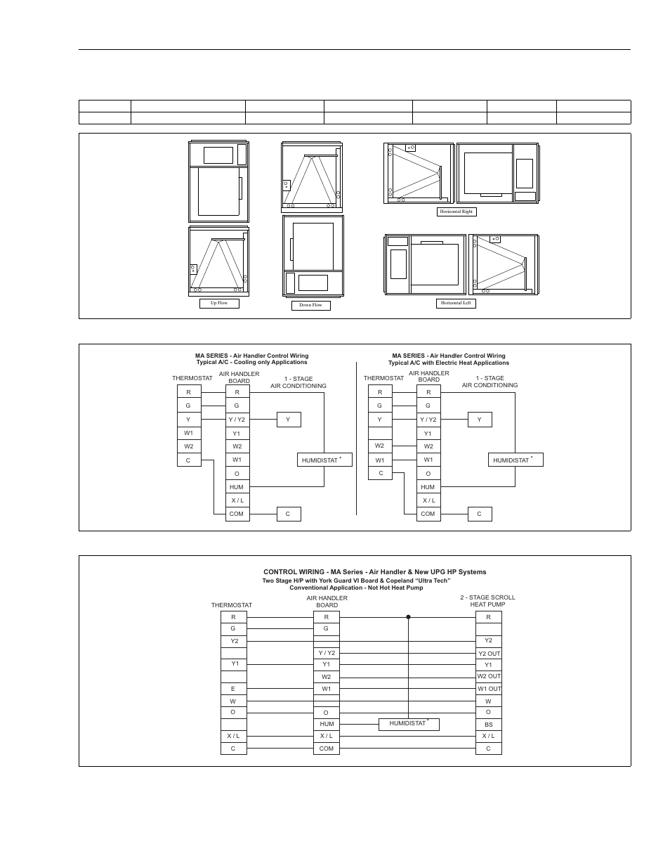 Typical applications with mc multi-position coils, Cooling models with electric heat, Control wiring - mv series | York MV User Manual | Page 11 / 12