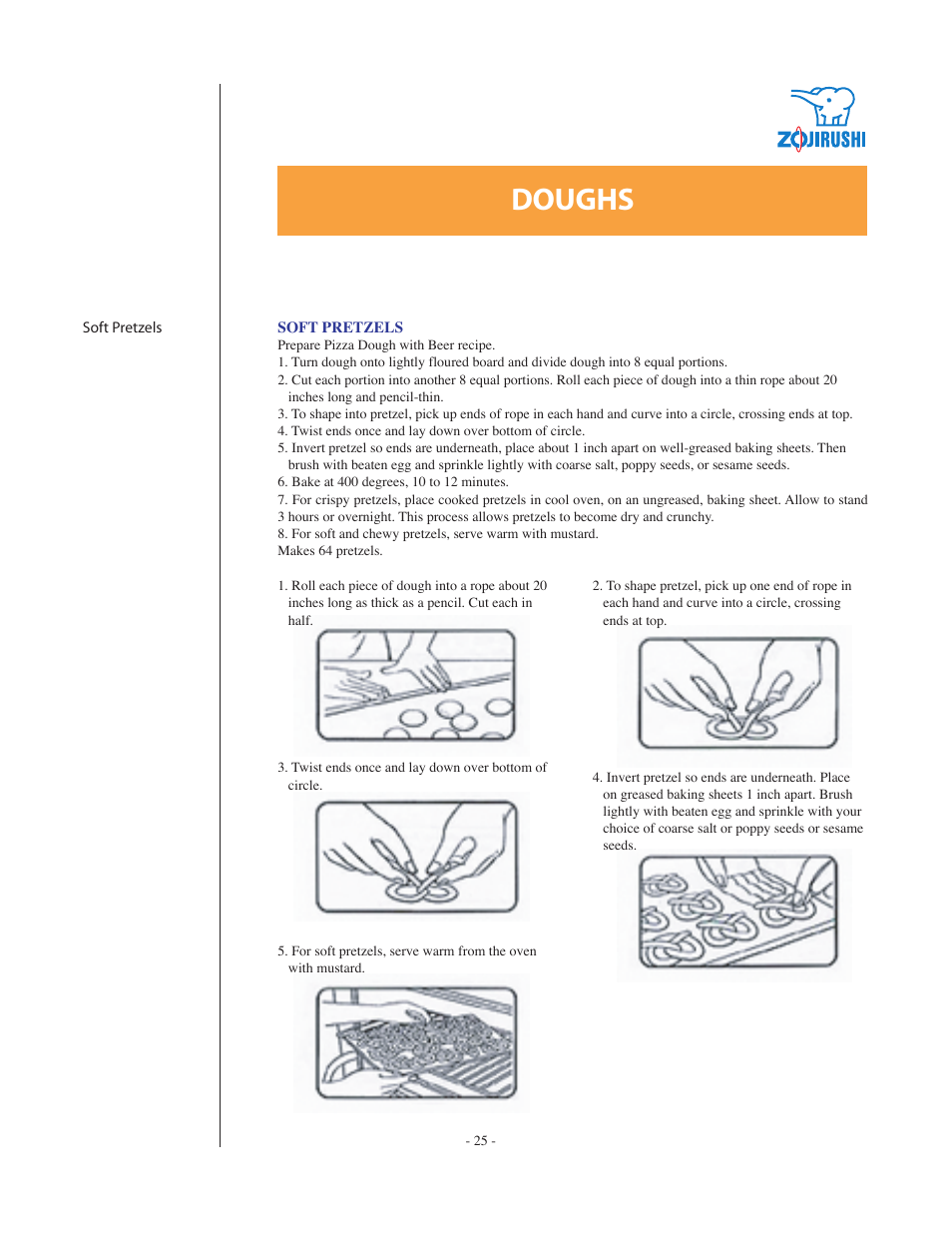 Doughs | Zojirushi BBCC-Q20 User Manual | Page 25 / 28