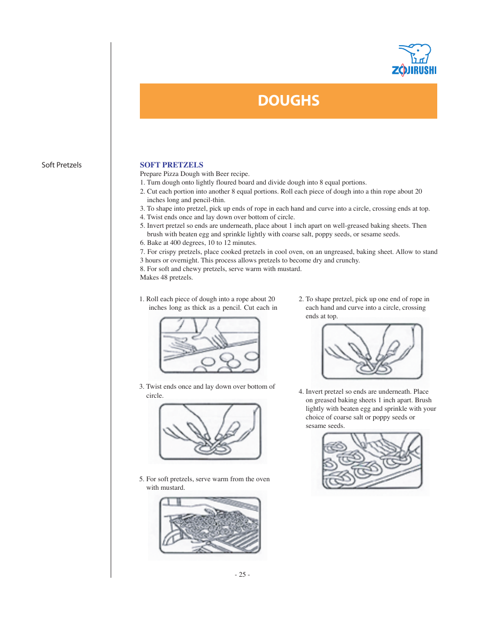 Doughs | Zojirushi BBCC - Q15 User Manual | Page 25 / 28
