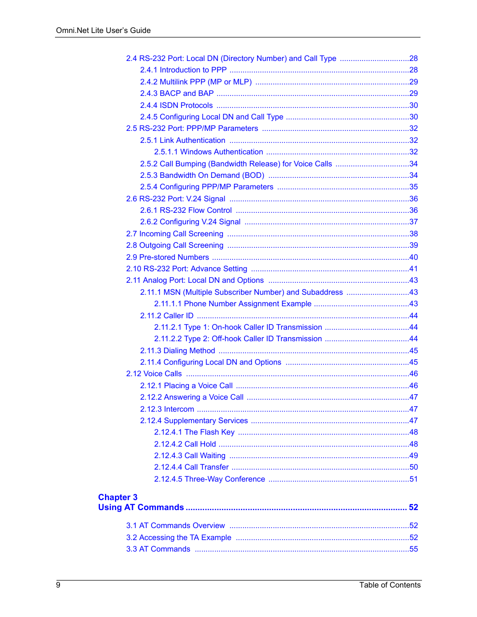 ZyXEL Communications ISDN Terminal Adapter Omni.Net Lite User Manual | Page 10 / 84