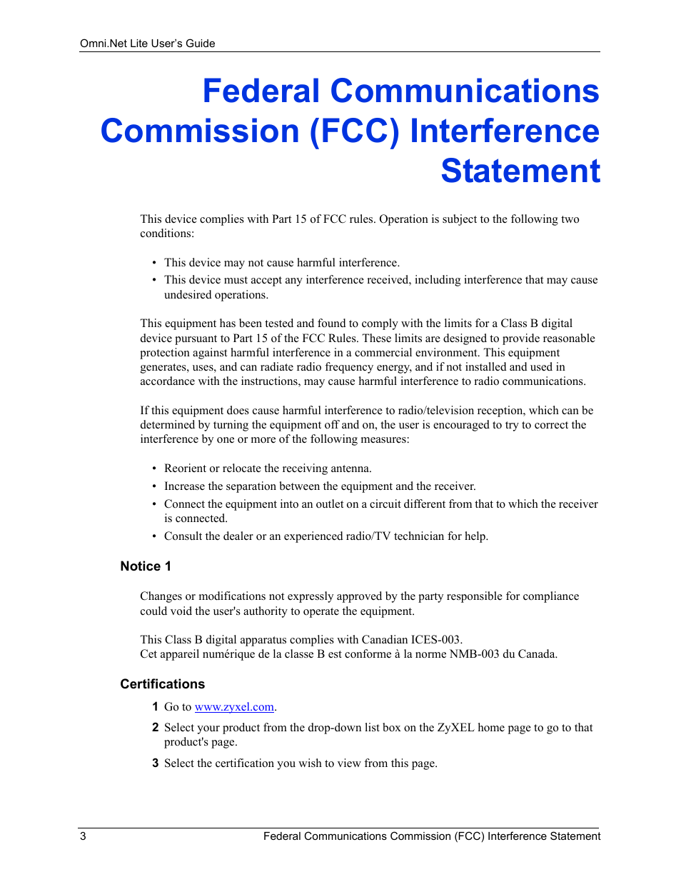 ZyXEL Communications ISDN Terminal Adapter Omni.Net Lite User Manual | Page 4 / 84