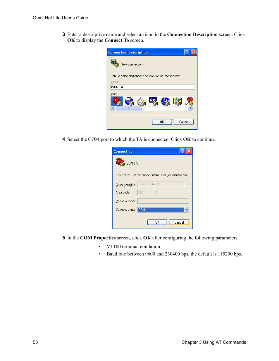 ZyXEL Communications ISDN Terminal Adapter Omni.Net Lite User Manual | Page 54 / 84