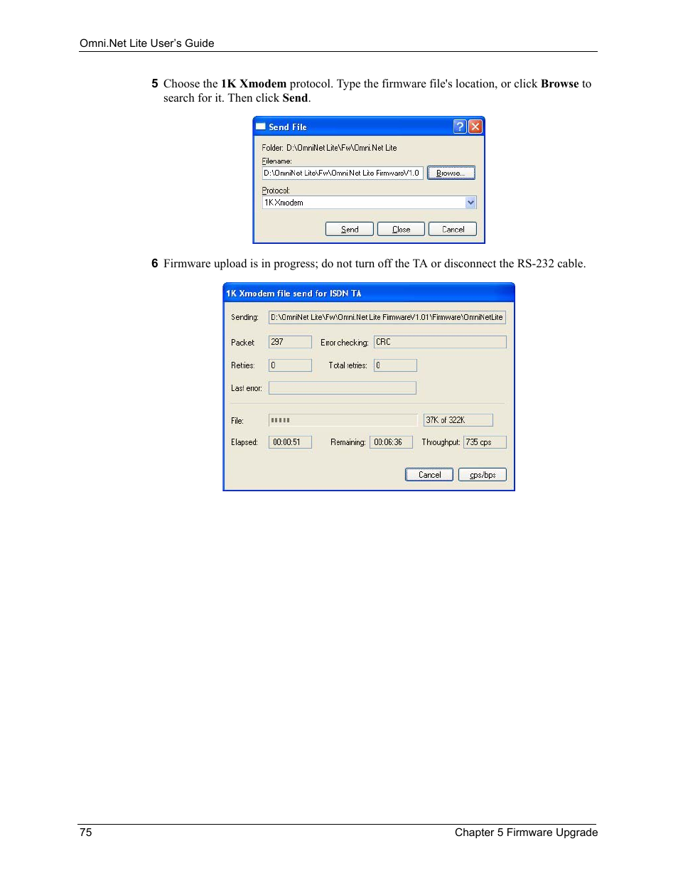 ZyXEL Communications ISDN Terminal Adapter Omni.Net Lite User Manual | Page 76 / 84