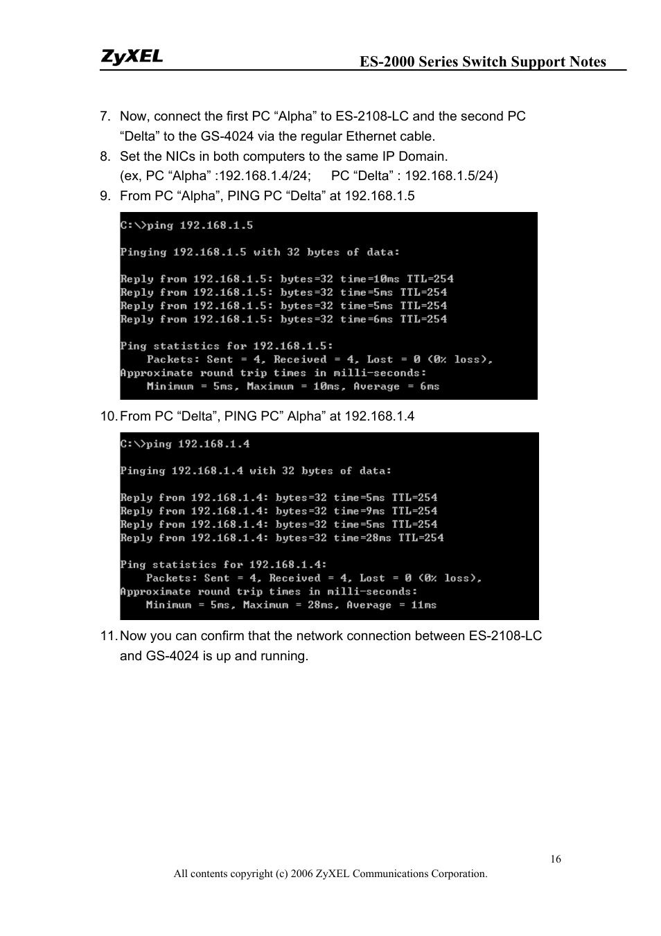 ZyXEL Communications ES-2048 User Manual | Page 16 / 88