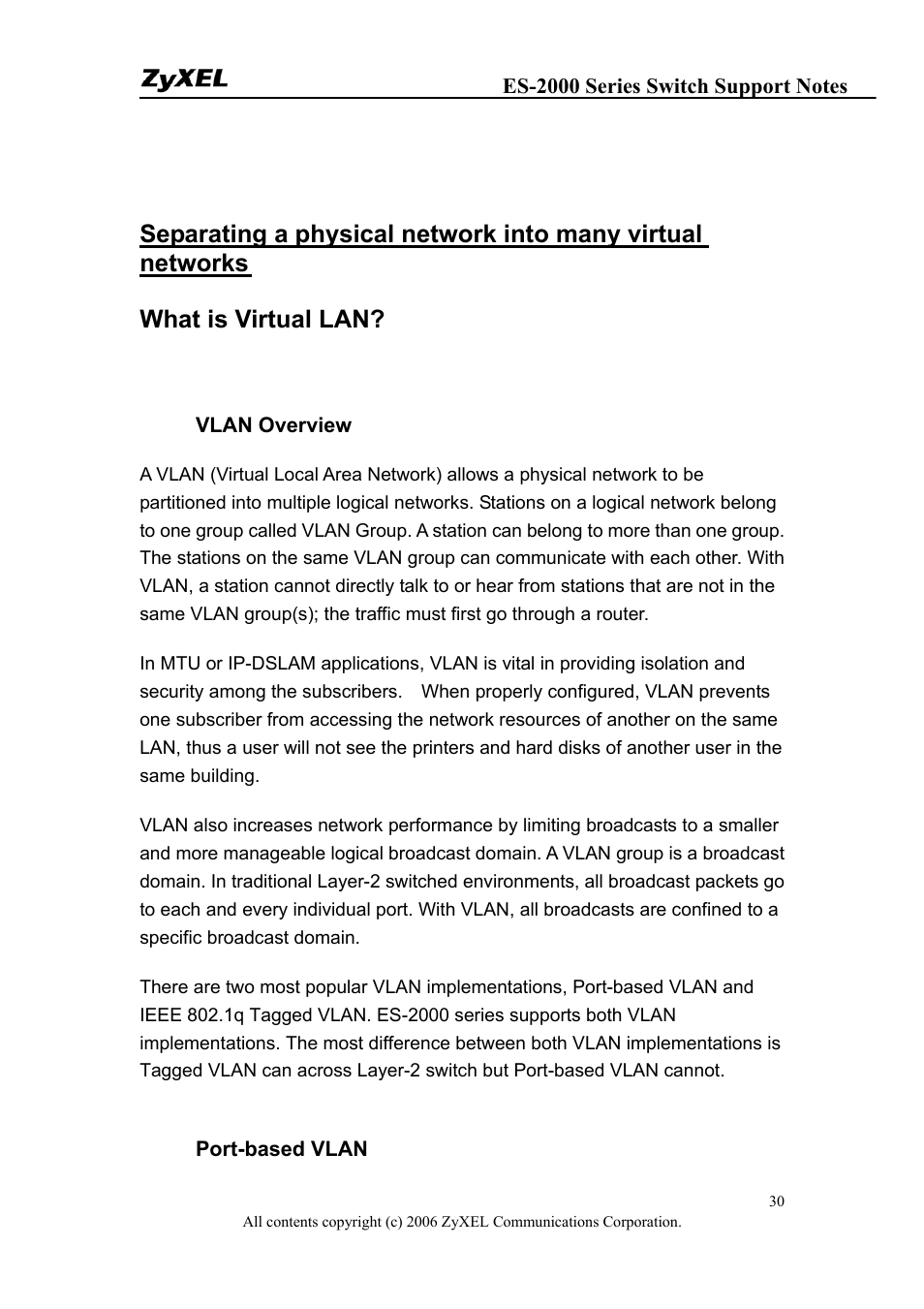 ZyXEL Communications ES-2048 User Manual | Page 30 / 88