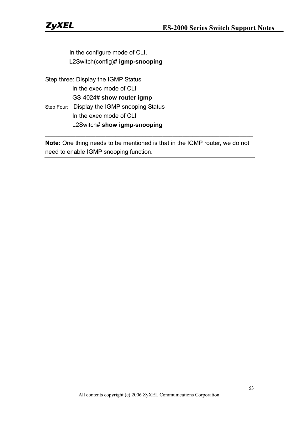 ZyXEL Communications ES-2048 User Manual | Page 53 / 88