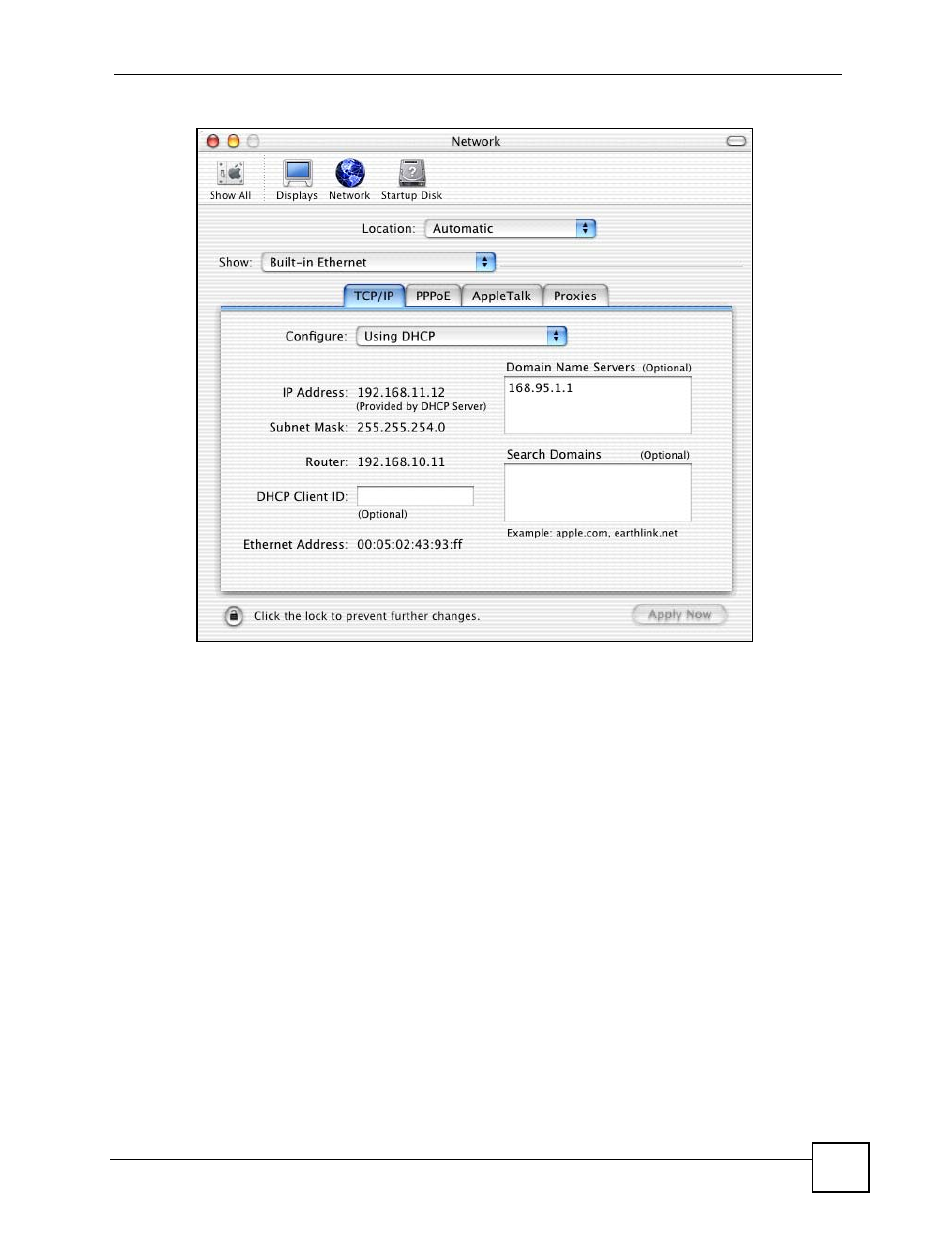 Figure 68 macintosh os x: network, Linux | ZyXEL Communications DMA-1000 Series User Manual | Page 109 / 192