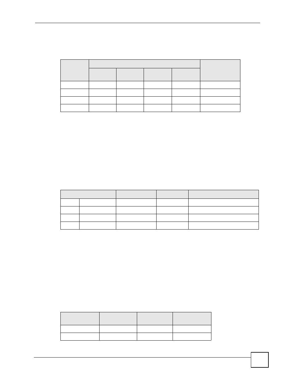 Table 38 subnet masks, Table 39 maximum host numbers, Table 40 alternative subnet mask notation | Notation, Network size | ZyXEL Communications DMA-1000 Series User Manual | Page 125 / 192