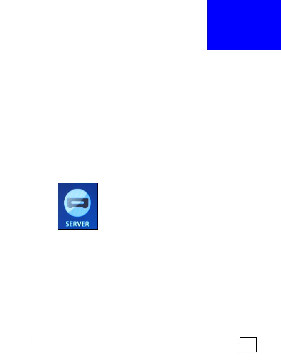 Server menu, 1 accessing the server menu, 2 server menu | Chapter 5 server menu, Figure 15 server icon | ZyXEL Communications DMA-1000 Series User Manual | Page 39 / 192