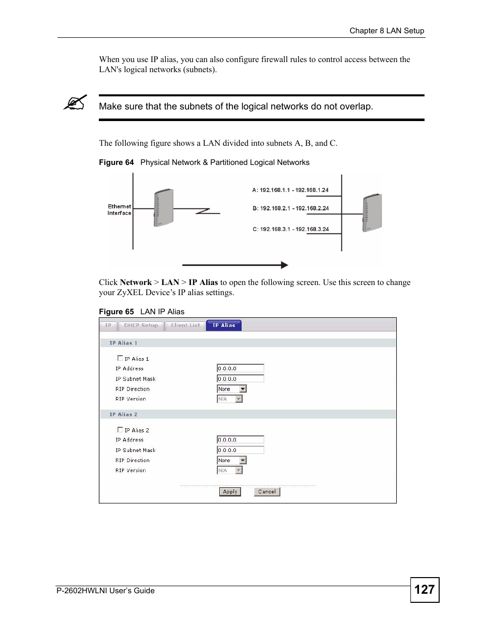 ZyXEL Communications P-2602HWLNI User Manual | Page 127 / 496