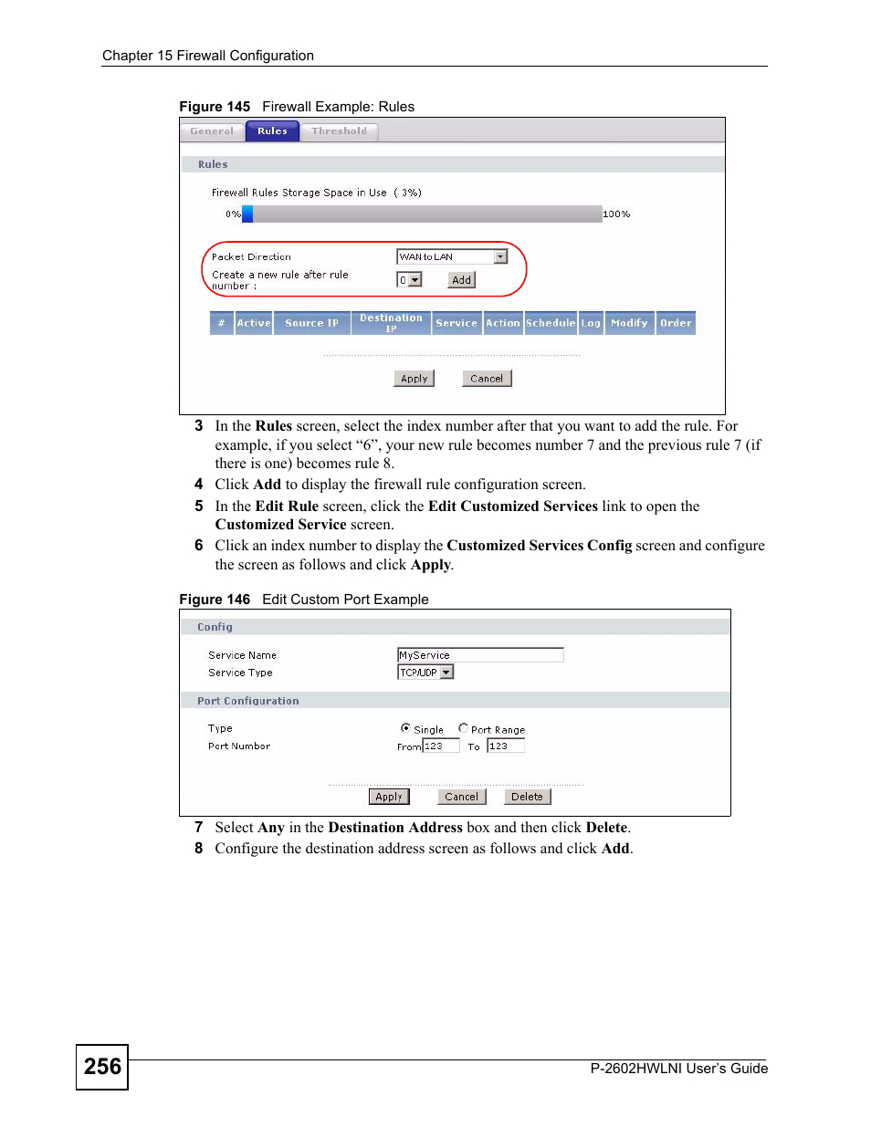ZyXEL Communications P-2602HWLNI User Manual | Page 256 / 496