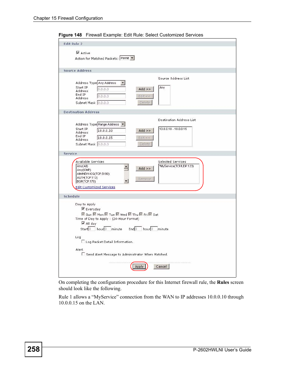 ZyXEL Communications P-2602HWLNI User Manual | Page 258 / 496