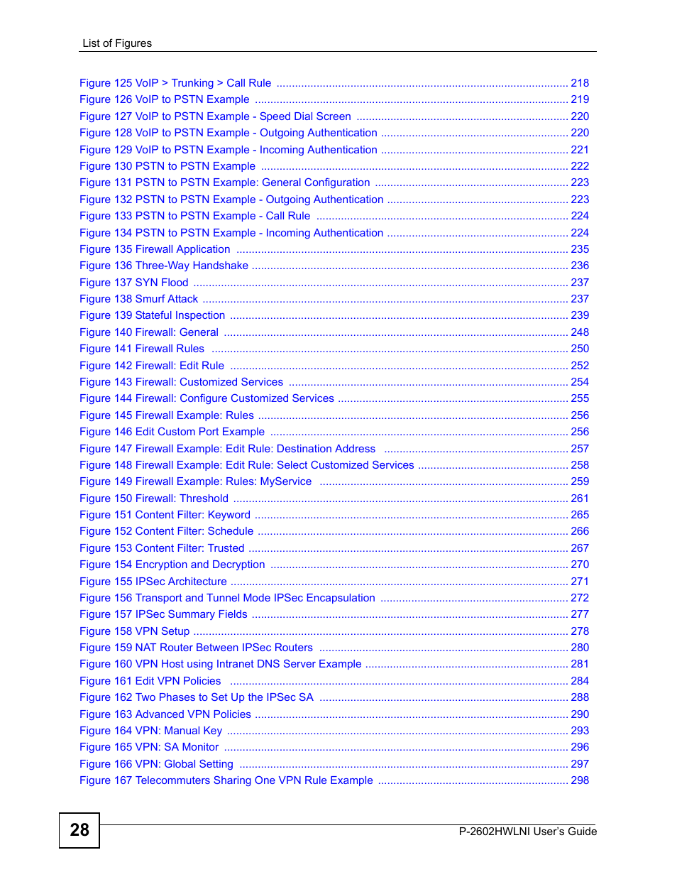 ZyXEL Communications P-2602HWLNI User Manual | Page 28 / 496