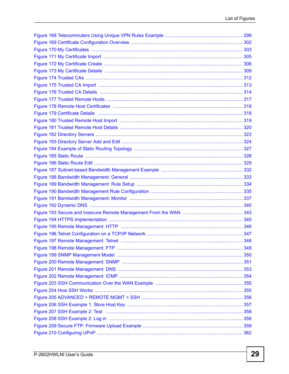 ZyXEL Communications P-2602HWLNI User Manual | Page 29 / 496