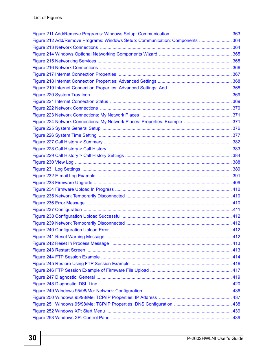 ZyXEL Communications P-2602HWLNI User Manual | Page 30 / 496