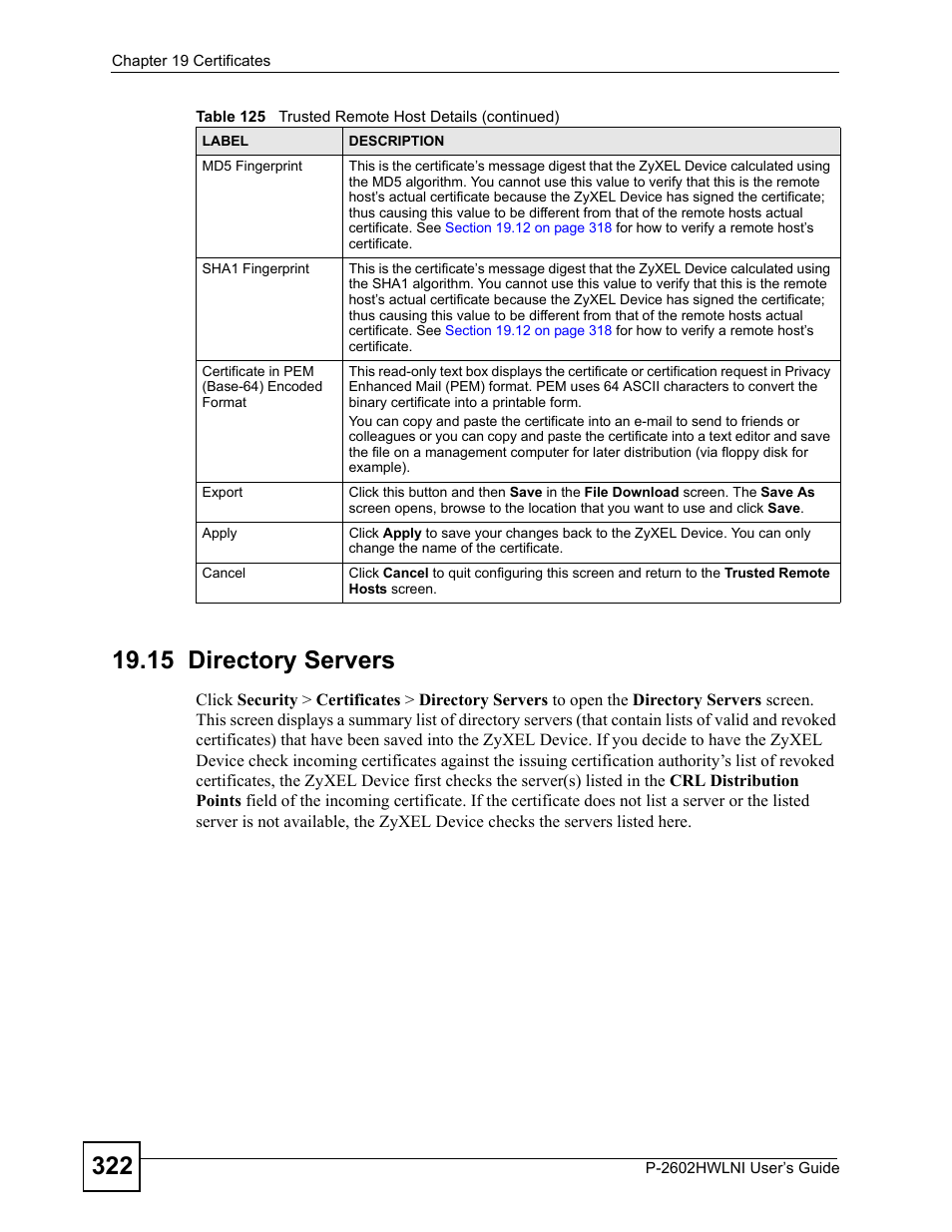 15 directory servers | ZyXEL Communications P-2602HWLNI User Manual | Page 322 / 496