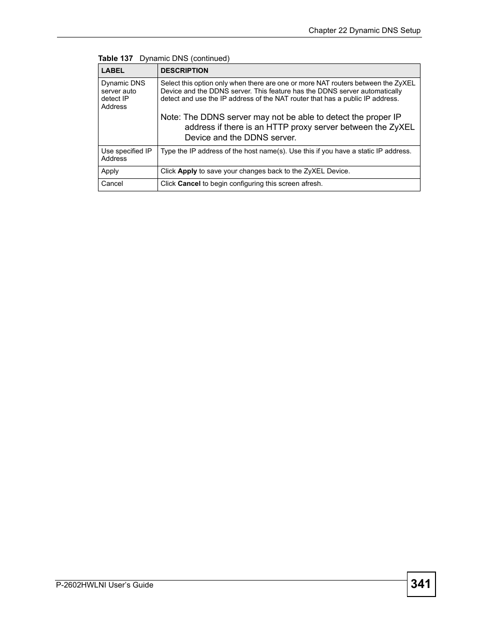 ZyXEL Communications P-2602HWLNI User Manual | Page 341 / 496