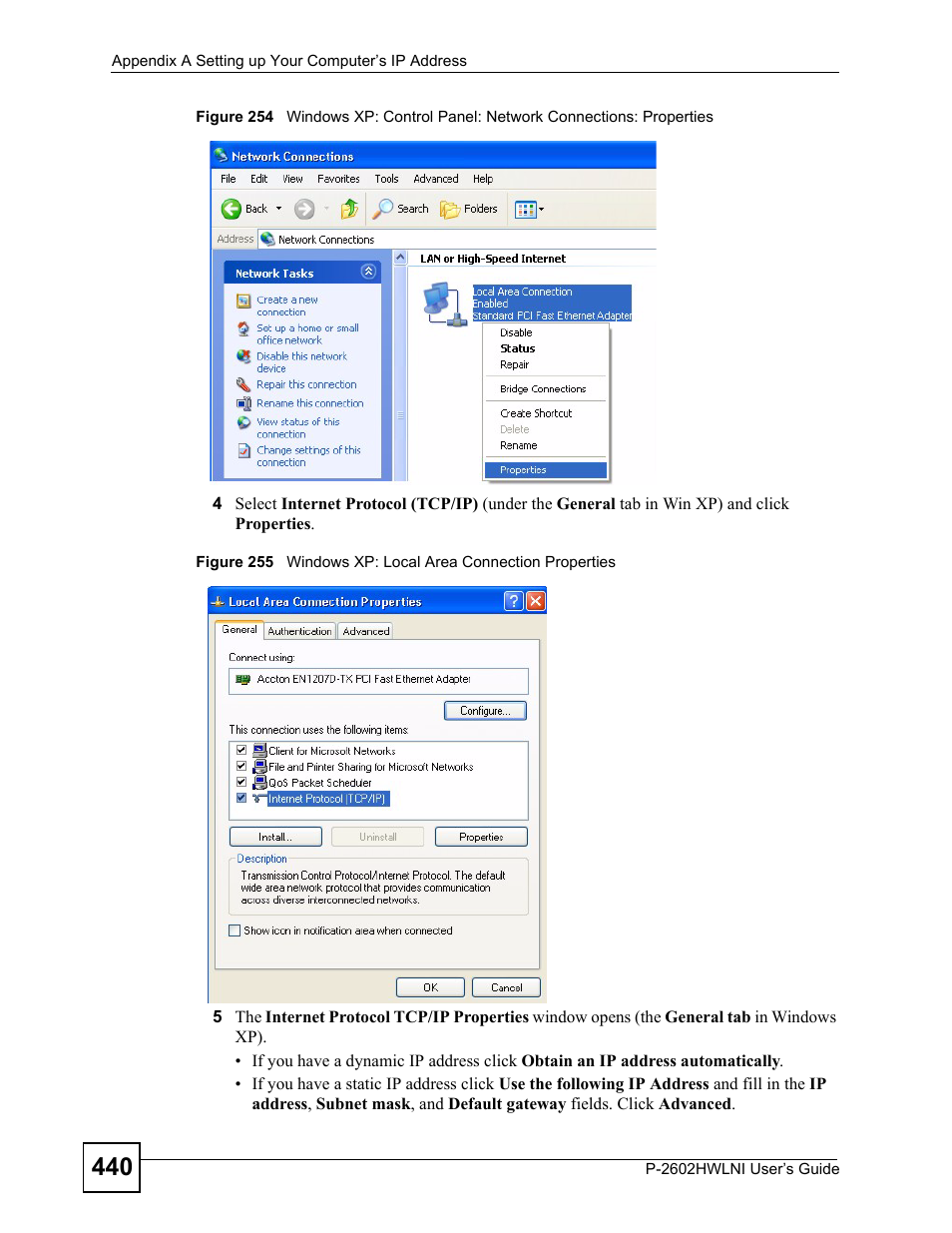 ZyXEL Communications P-2602HWLNI User Manual | Page 440 / 496