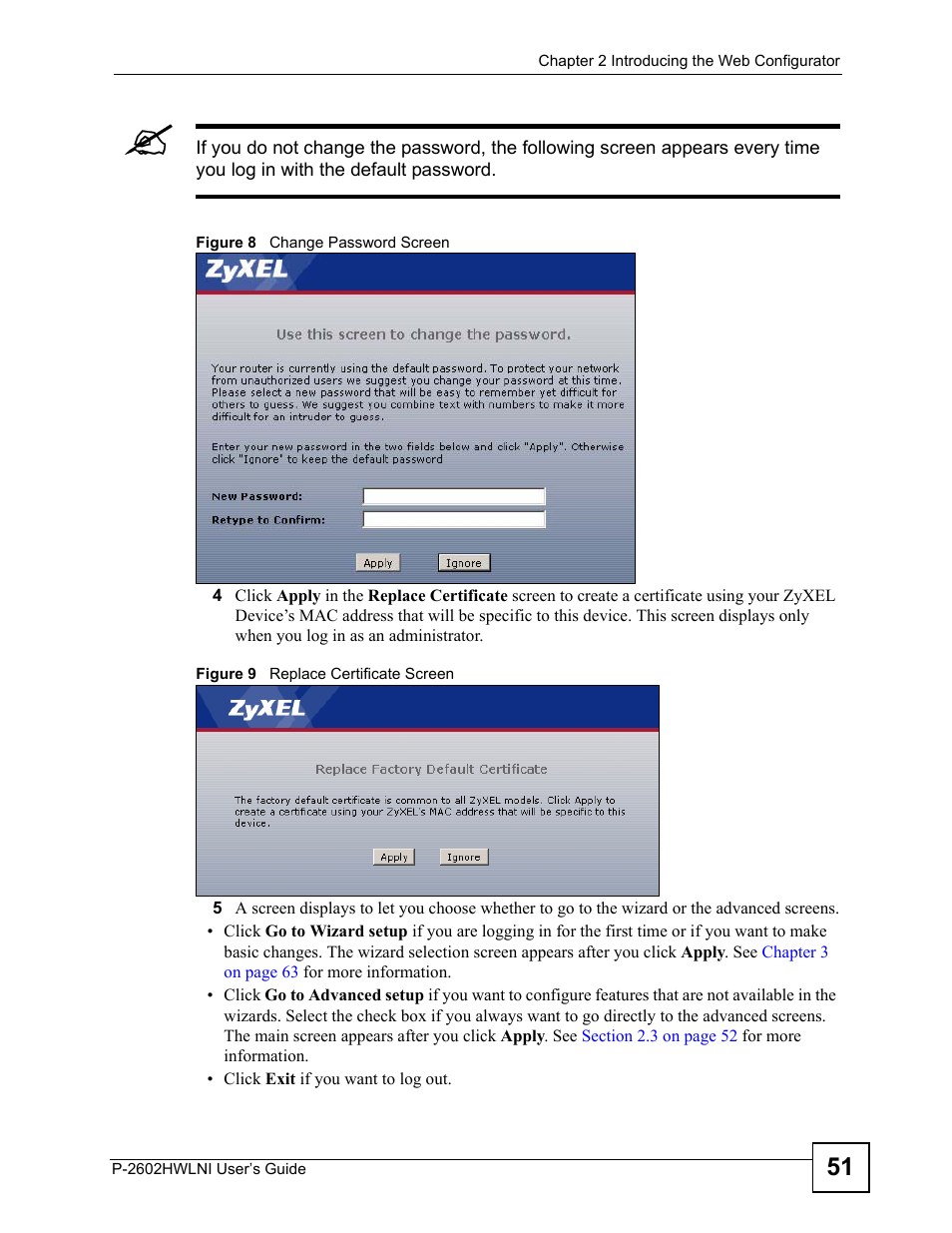 ZyXEL Communications P-2602HWLNI User Manual | Page 51 / 496