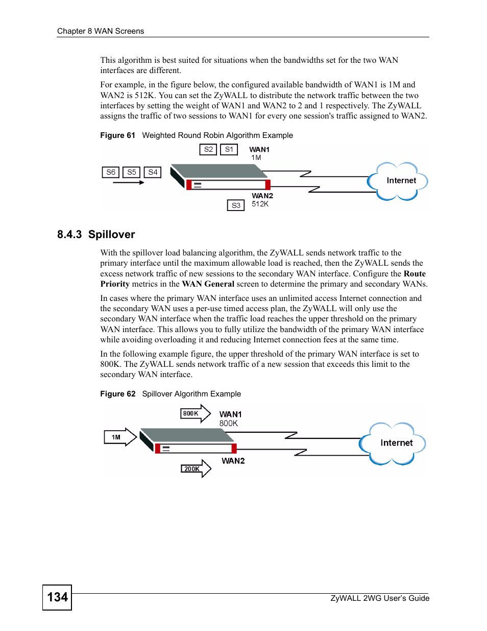 3 spillover | ZyXEL Communications ZyXEL ZyWALL 2WG User Manual | Page 134 / 730