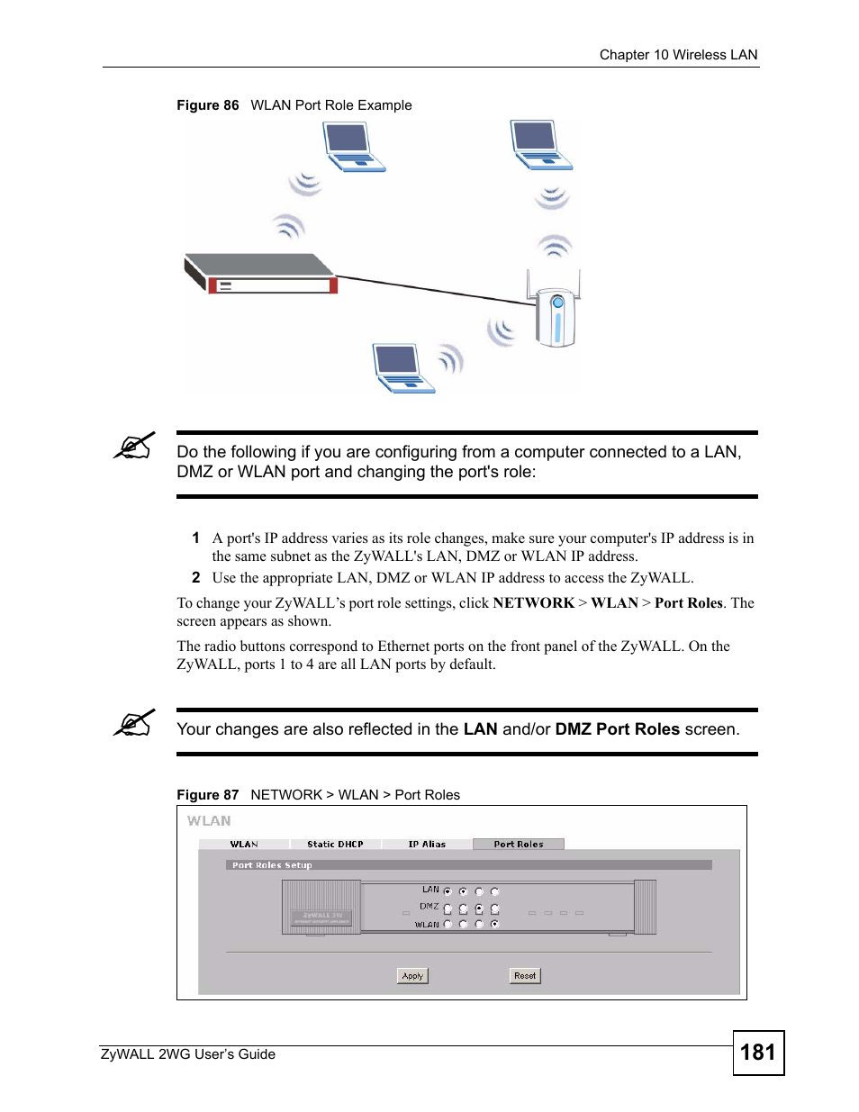 ZyXEL Communications ZyXEL ZyWALL 2WG User Manual | Page 181 / 730