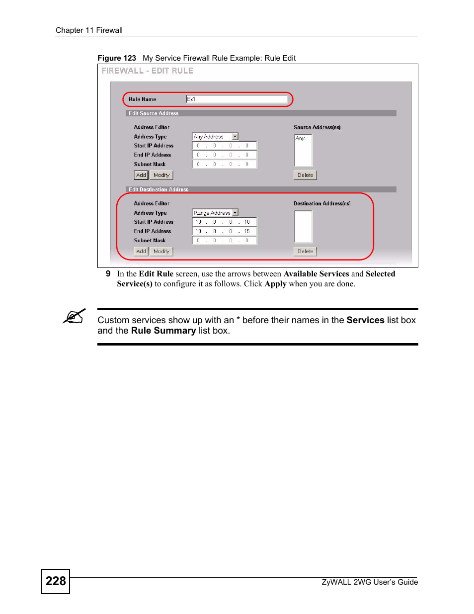 ZyXEL Communications ZyXEL ZyWALL 2WG User Manual | Page 228 / 730