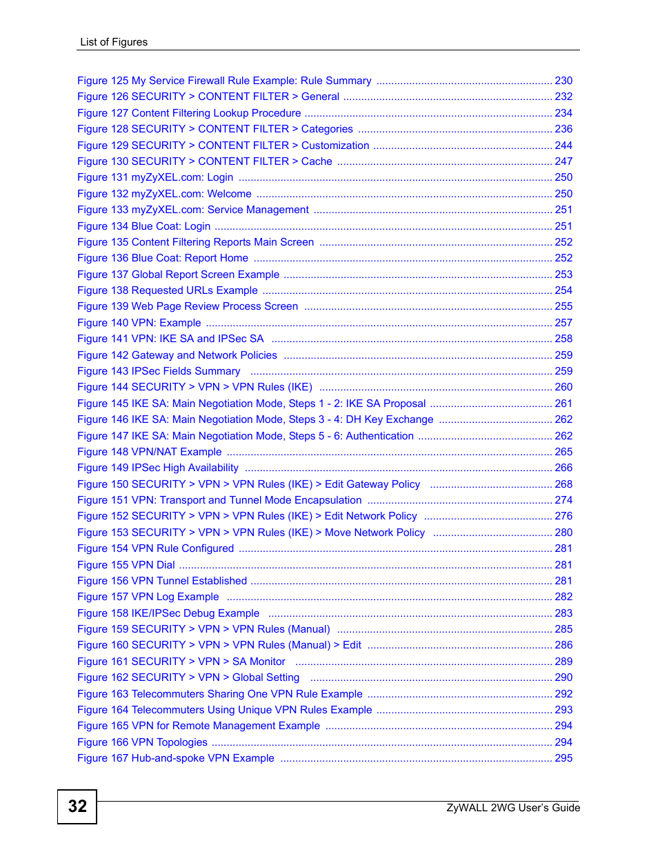 ZyXEL Communications ZyXEL ZyWALL 2WG User Manual | Page 32 / 730