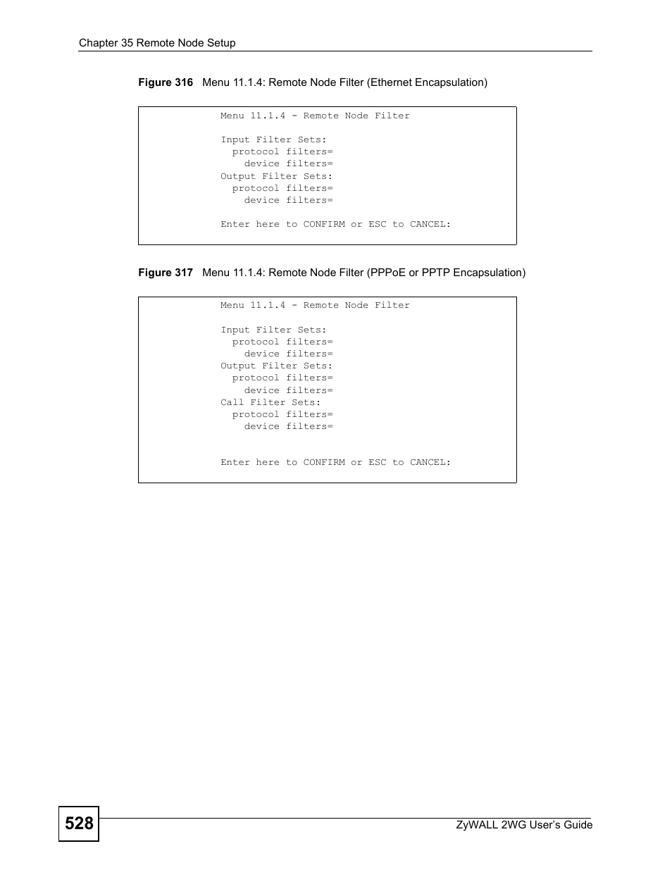 ZyXEL Communications ZyXEL ZyWALL 2WG User Manual | Page 528 / 730