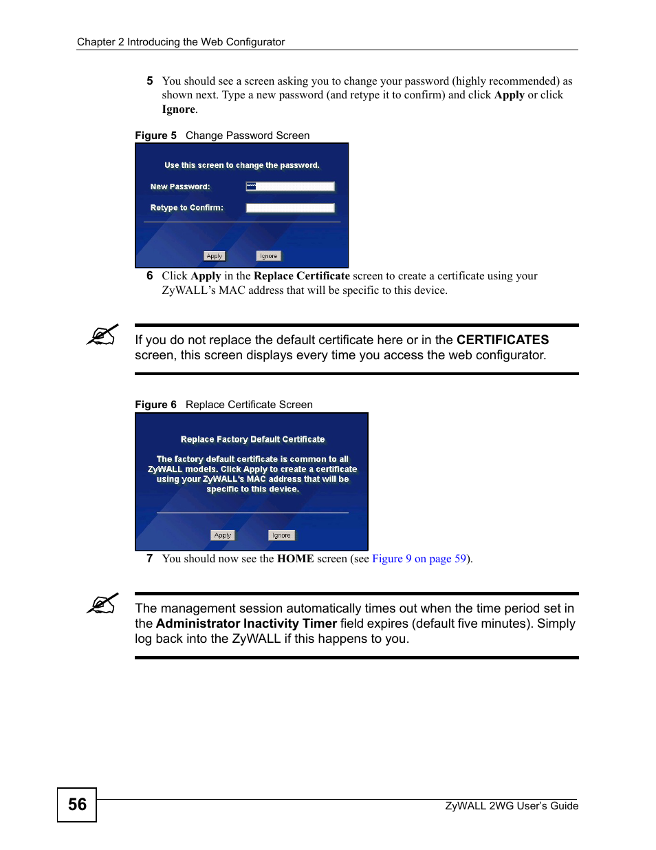 ZyXEL Communications ZyXEL ZyWALL 2WG User Manual | Page 56 / 730