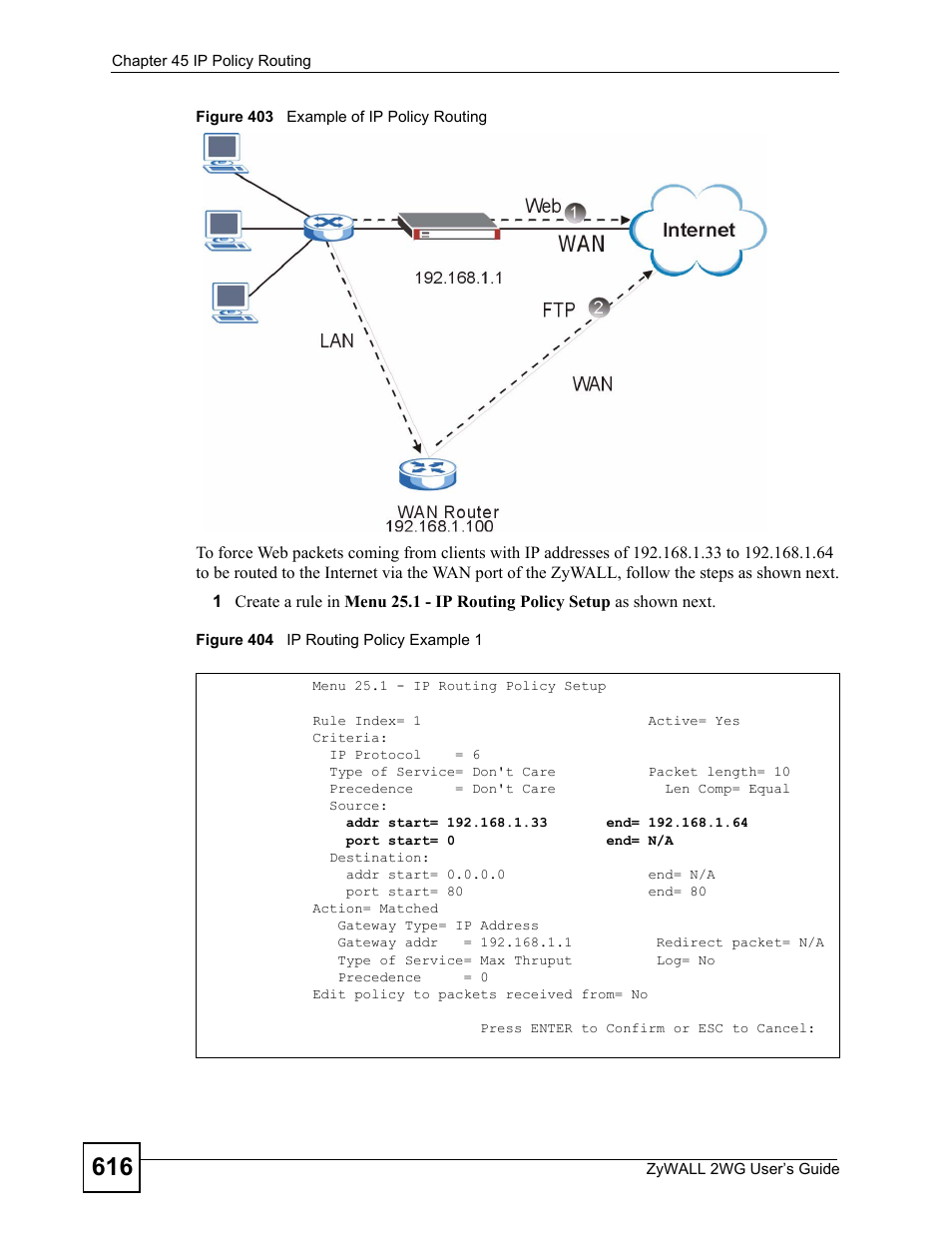 ZyXEL Communications ZyXEL ZyWALL 2WG User Manual | Page 616 / 730