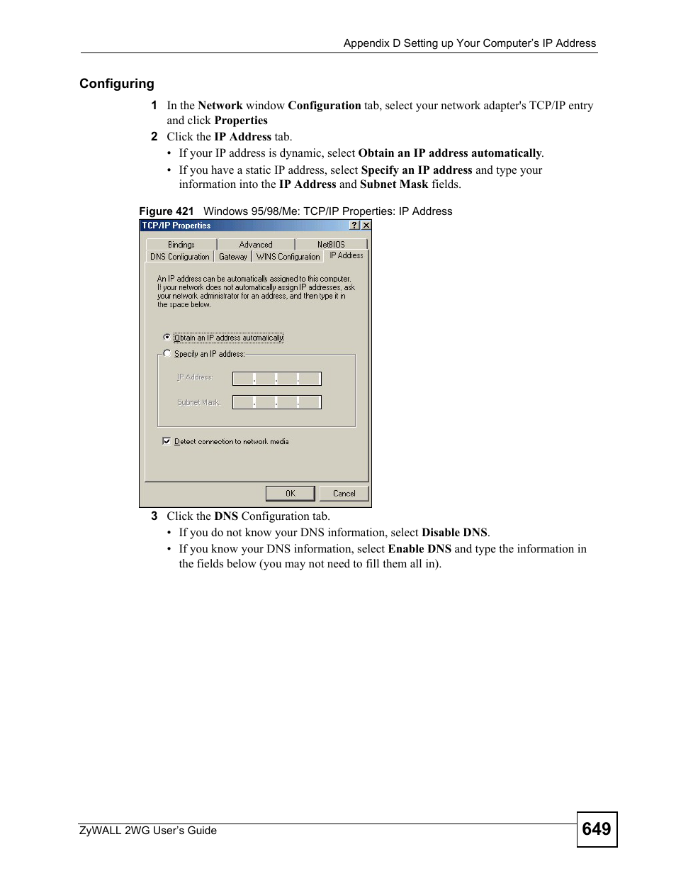 ZyXEL Communications ZyXEL ZyWALL 2WG User Manual | Page 649 / 730