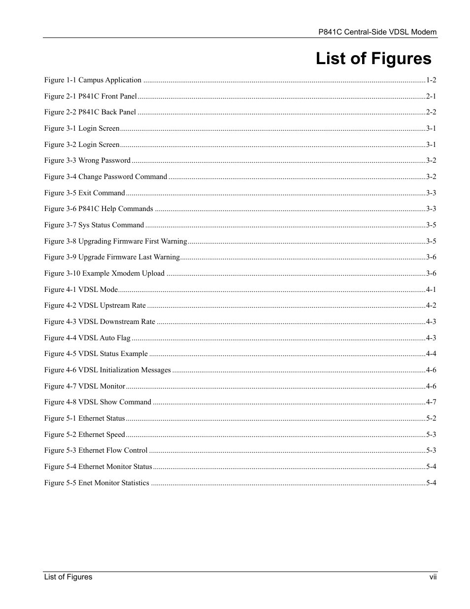 List of figures | ZyXEL Communications P841C User Manual | Page 7 / 41