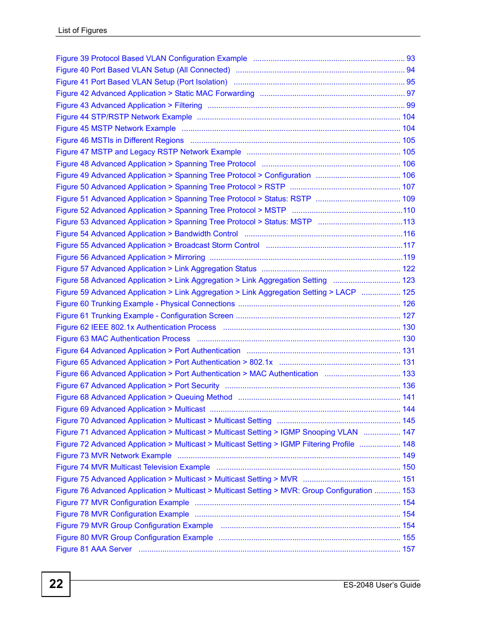 ZyXEL Communications ZyXEL Dimension ES-2048 User Manual | Page 22 / 306