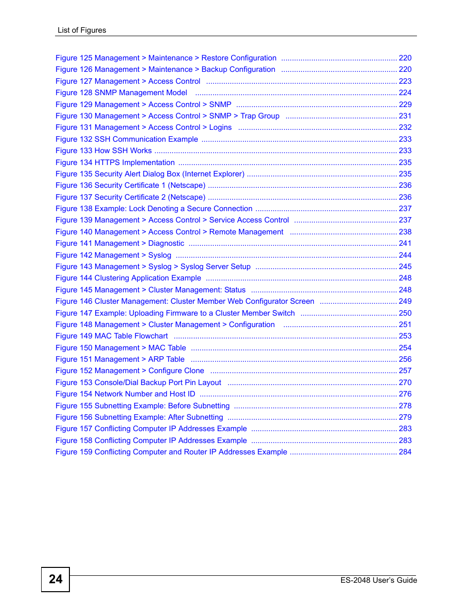 ZyXEL Communications ZyXEL Dimension ES-2048 User Manual | Page 24 / 306