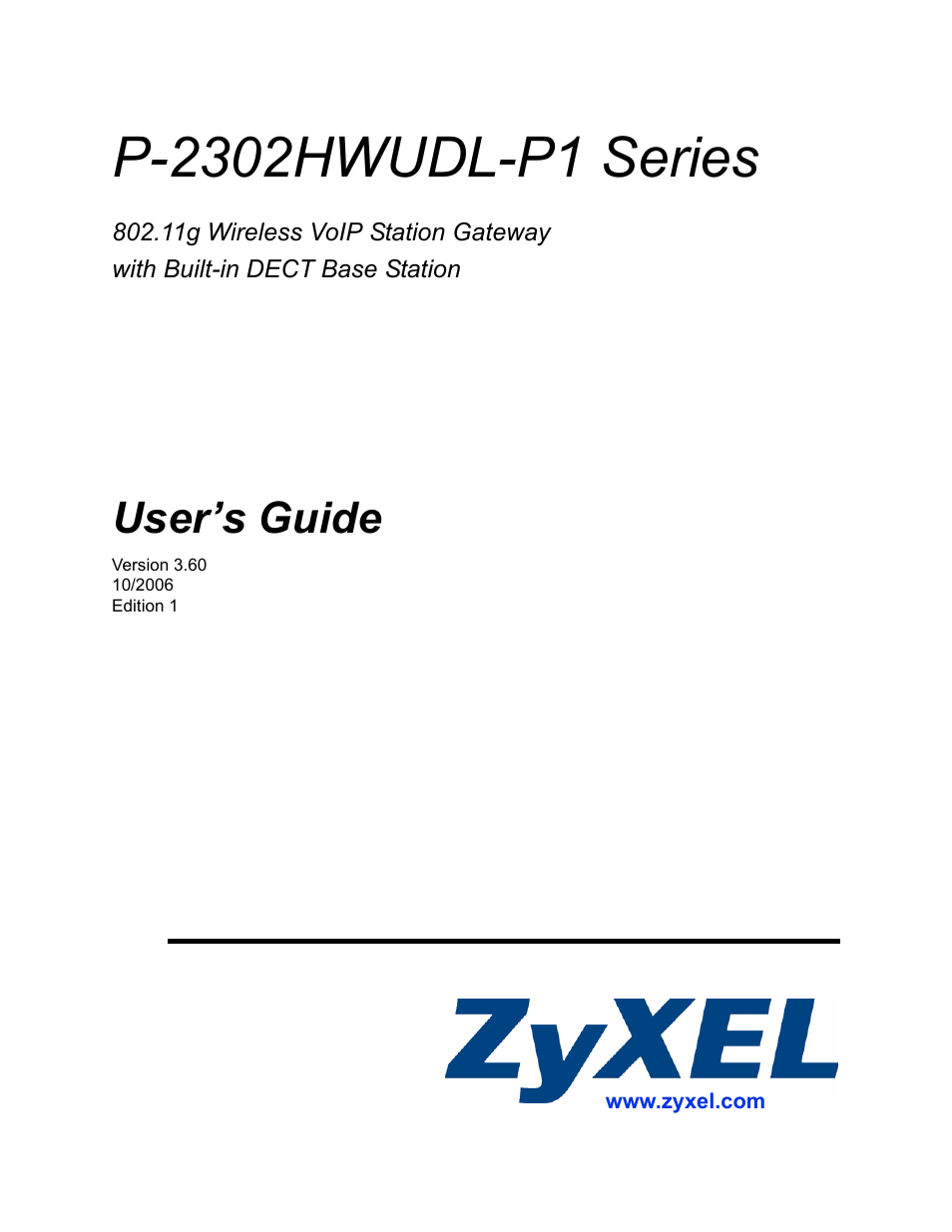 ZyXEL Communications Network Device P-2302 User Manual | 359 pages