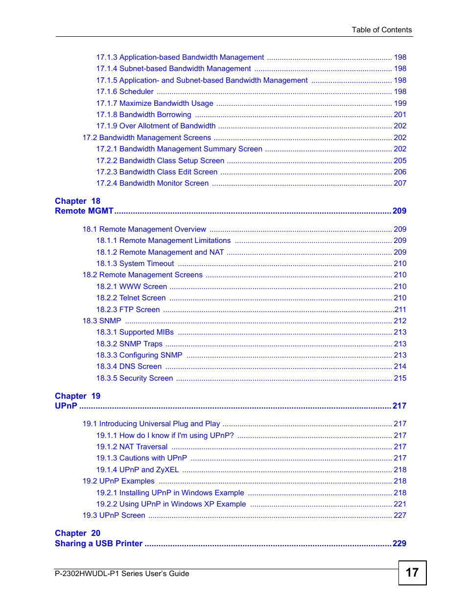 ZyXEL Communications Network Device P-2302 User Manual | Page 17 / 359