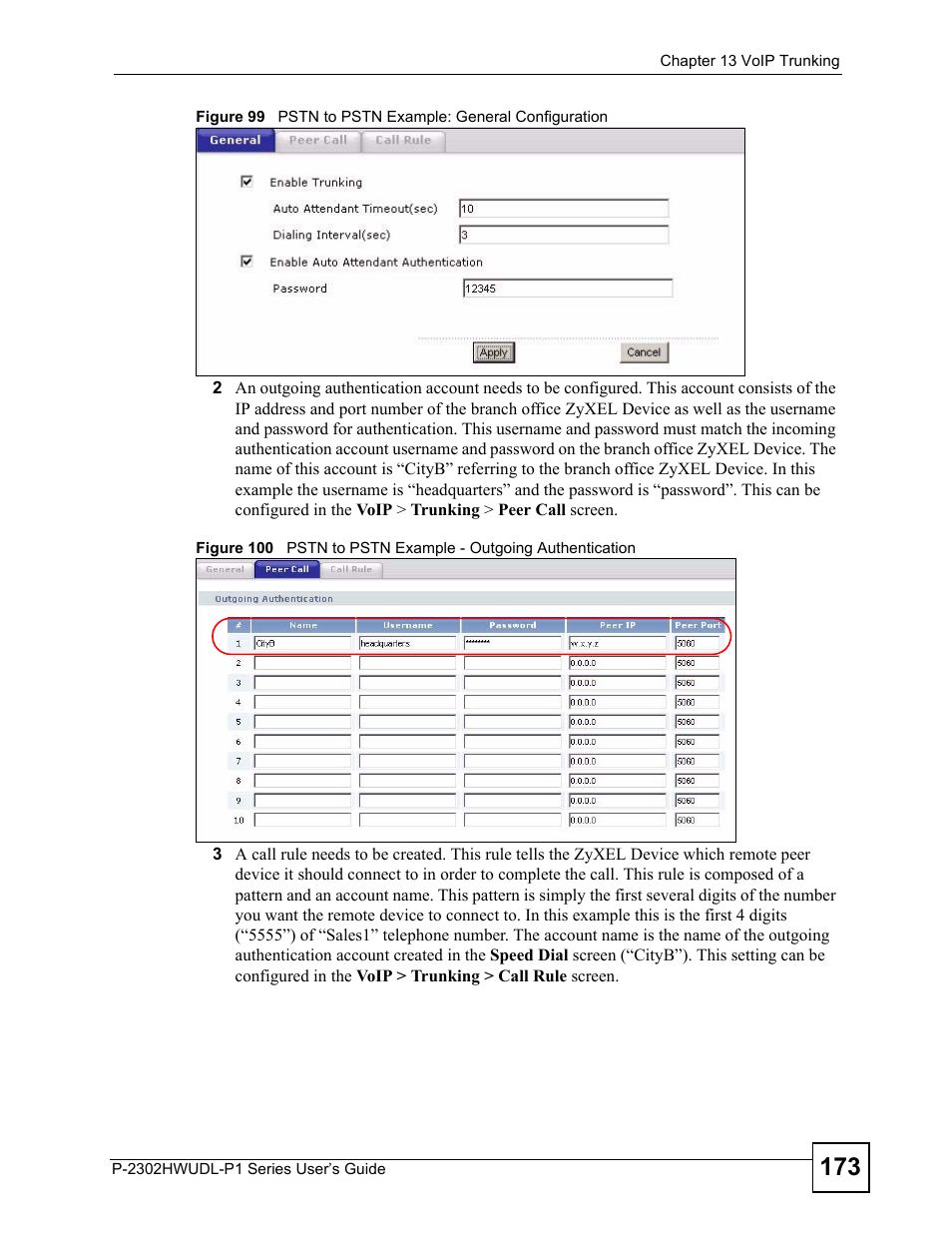 ZyXEL Communications Network Device P-2302 User Manual | Page 173 / 359