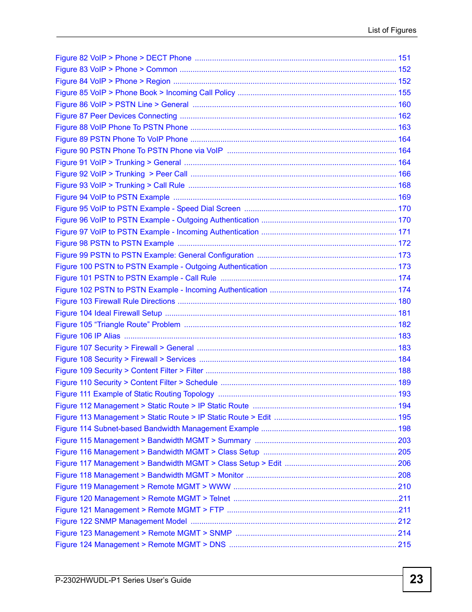 ZyXEL Communications Network Device P-2302 User Manual | Page 23 / 359