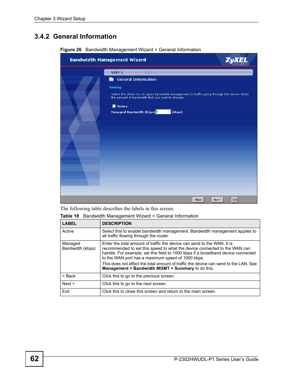 2 general information | ZyXEL Communications Network Device P-2302 User Manual | Page 62 / 359