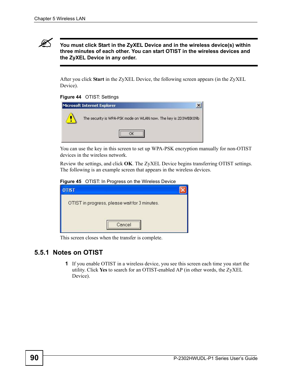 1 notes on otist | ZyXEL Communications Network Device P-2302 User Manual | Page 90 / 359