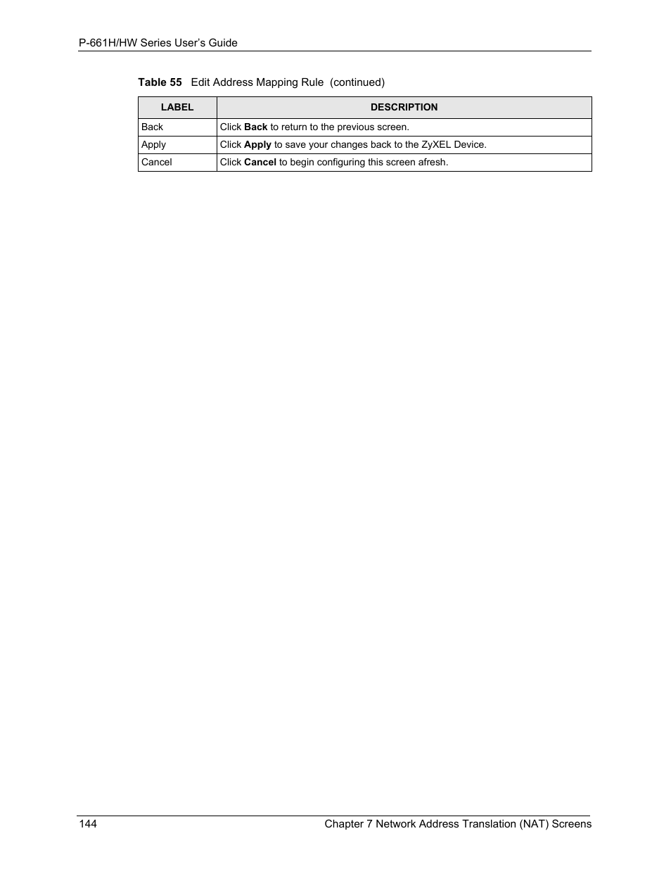 ZyXEL Communications P-661H Series User Manual | Page 144 / 383