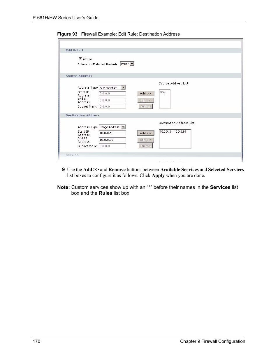 ZyXEL Communications P-661H Series User Manual | Page 170 / 383