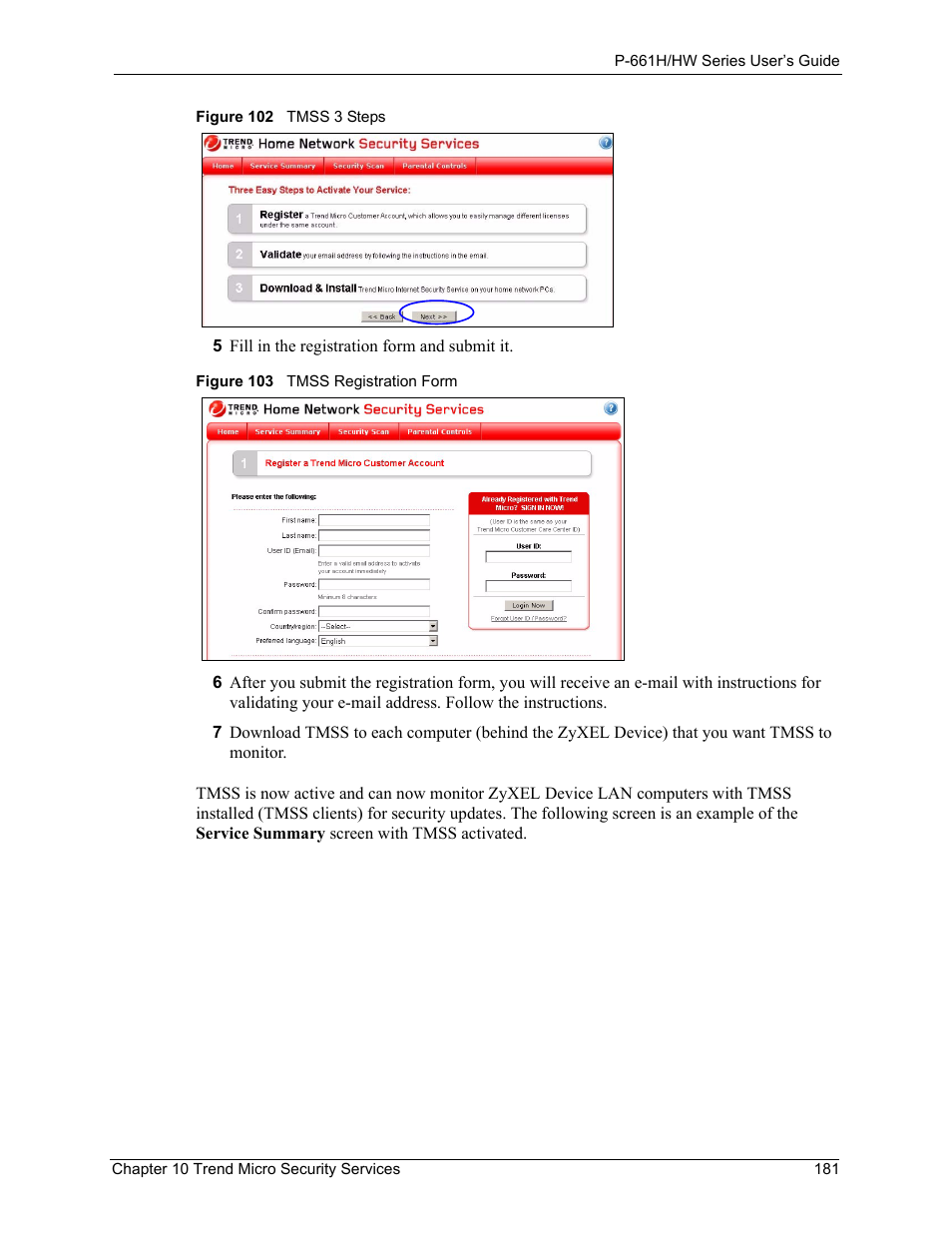 ZyXEL Communications P-661H Series User Manual | Page 181 / 383