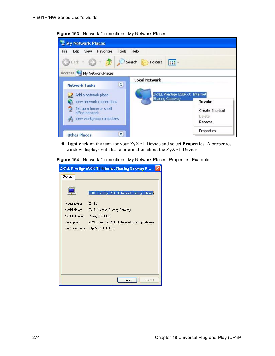 ZyXEL Communications P-661H Series User Manual | Page 274 / 383